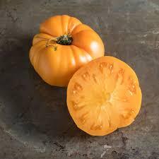 Solanum lycopersicum 'Yellow Brandywine' - Tomato, Yellow Brandywine from My Organic Table